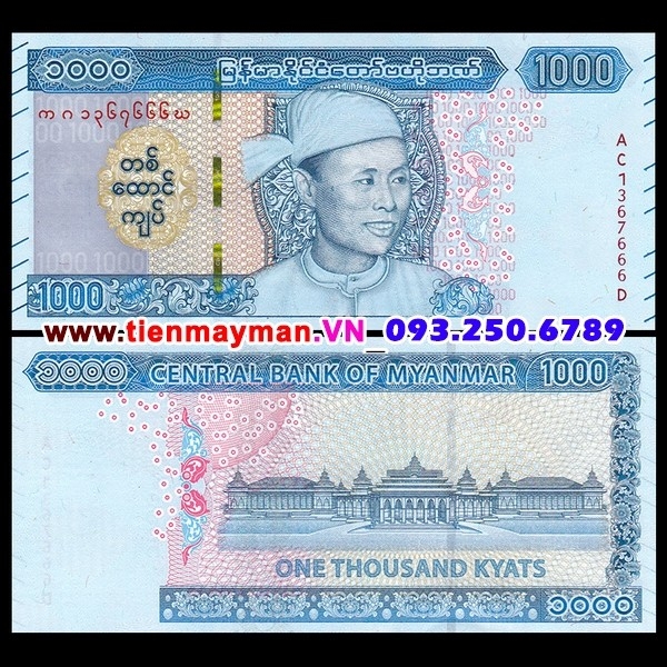 Tiền giấy Myanmar 1000 Kyat 2020 UNC