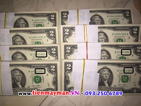 2 usd seri năm sinh mừng tuổi năm mới