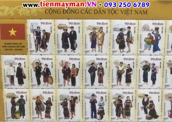 bộ tem 54 dân tộc việt nam giá rẻ, giao hàng toàn quốc