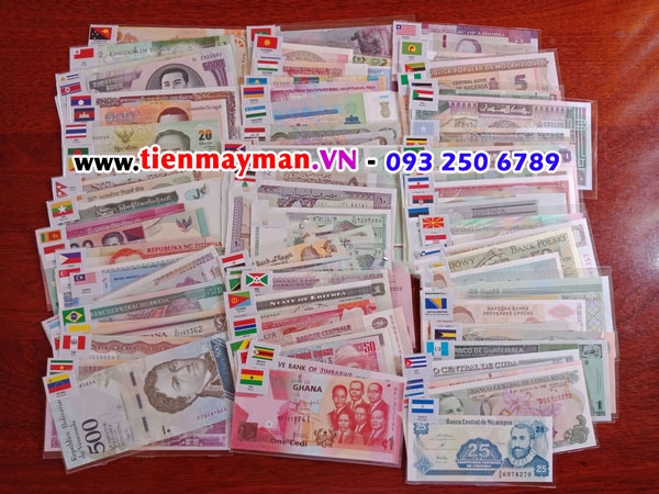 cung cấp Bộ 100 Tờ Tiền Thế Giới Của 100 Nước