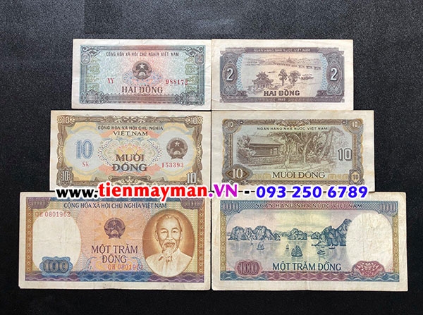 Bộ Tiền Xưa Việt Nam 3 tờ năm 1980