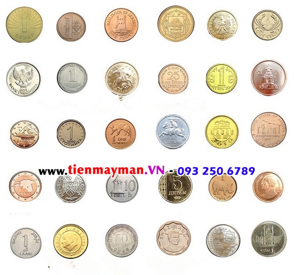 bộ tiền xu 30 nước