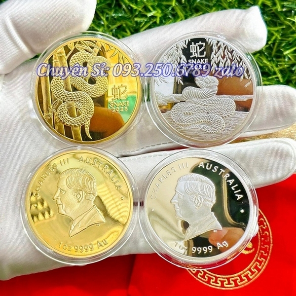 xu Úc hình con rắn vàng bạc