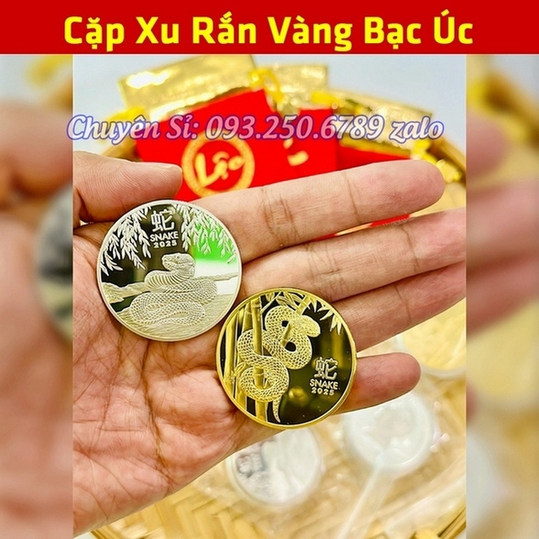 xu Úc hình con rắn vàng bạc