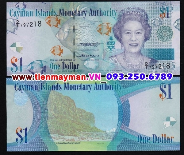 Tiền giấy Cayman 1 dollar 2011 UNC