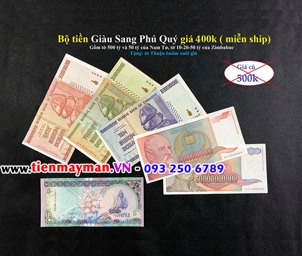 Bộ Tiền Giàu Sang phú Quý phong thủy