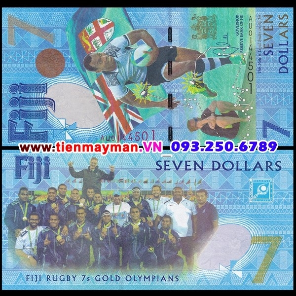 Tiền giấy Fiji 7 Dollar 2017 UNC