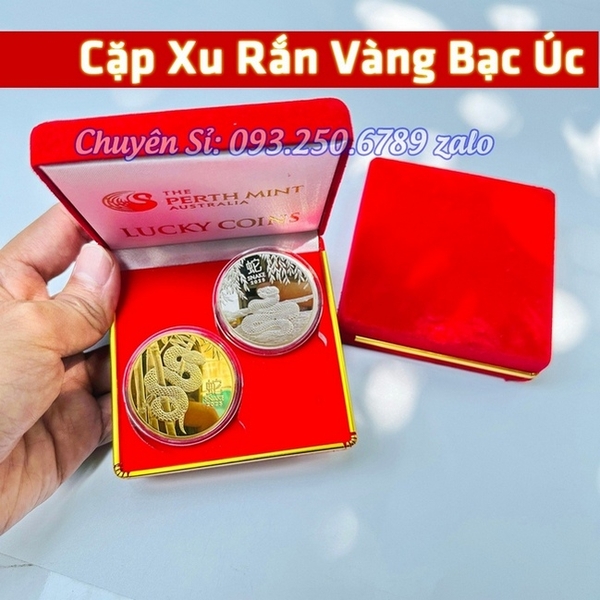 cặp xu con Rắn úc
