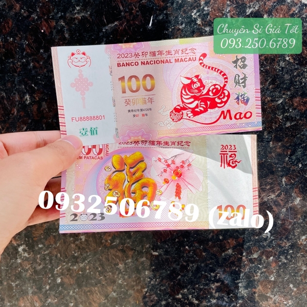 giá rẻ nhất tờ tiền hình con mèo 100 macao