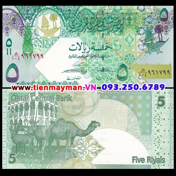 Tiền giấy Qatar 5 Riyal 2008 UNC