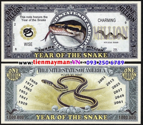 tiền hình con rắn 1 triệu đô Mỹ giá tốt nhất