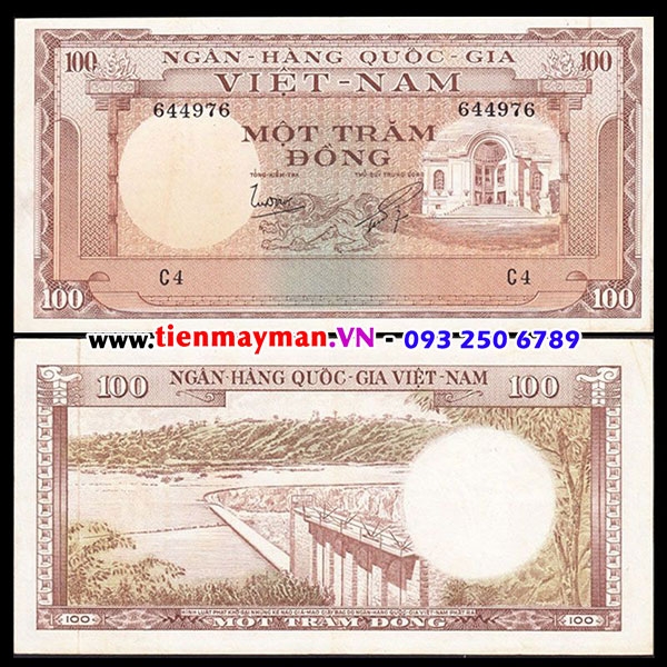 Tiền VNCH 100 Đồng nhà hát Opera 1960 | 100 đồng 1955 lần 2