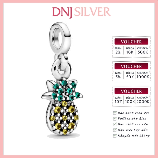 [Chính hãng] Charm bạc 925 cao cấp - Charm ME Pineapple Mini Dangle thích hợp để mix vòng tay charm bạc cao cấp - DN656