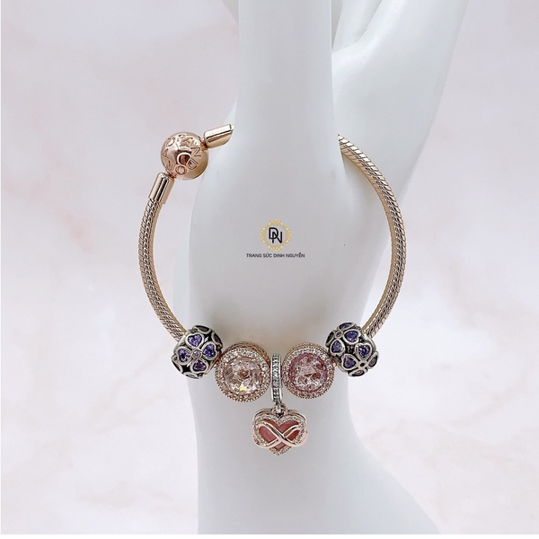 Vòng tay bạc S925, vòng tay charm thời trang phong thủy mã VDN0167