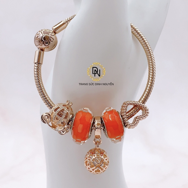 Vòng tay bạc S925, vòng tay charm thời trang phong thủy mã VDN0173