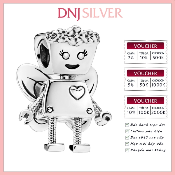 [Chính hãng] Charm bạc 925 cao cấp - Charm Floral Bella Bot thích hợp để mix vòng tay charm bạc cao cấp - DN348