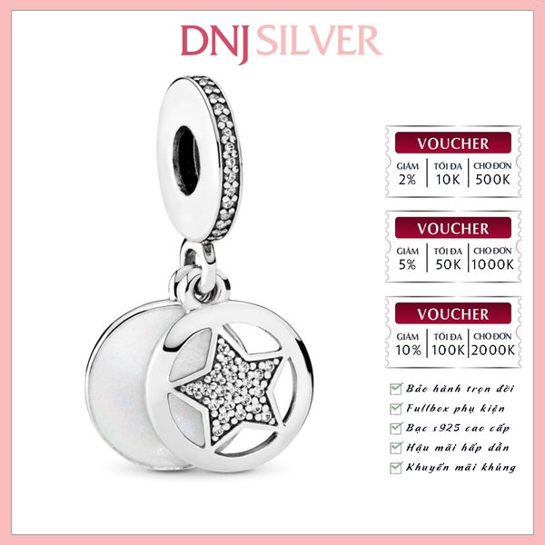 [Chính hãng] Charm bạc 925 cao cấp - Charm Friendship Star thích hợp để mix vòng tay charm bạc cao cấp - DN363