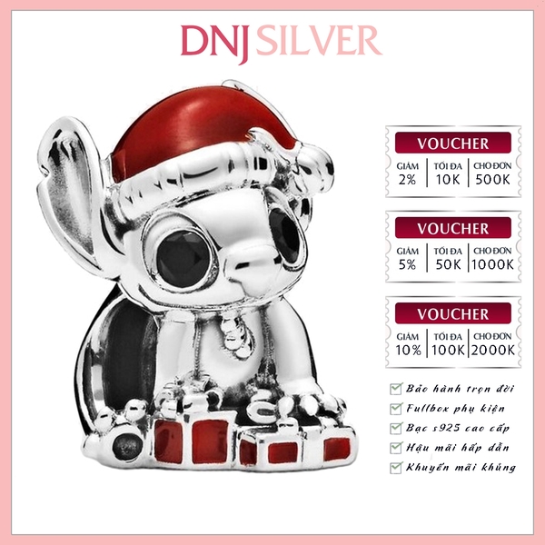 [Chính hãng] Charm bạc 925 cao cấp - Charm Stitch Christmas thích hợp để mix vòng tay charm bạc cao cấp - DN320