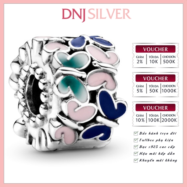[Chính hãng] Charm bạc 925 cao cấp - Charm Butterflies Clip thích hợp để mix vòng tay charm bạc cao cấp - DN118
