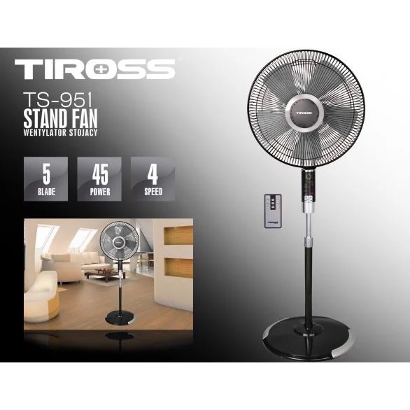 Quạt cây Tiross TS951, Màn hình LCD, có điều khiển | Winline.vn