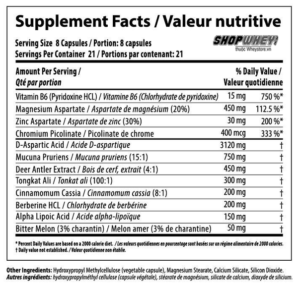 Nutrition Facts Arggo