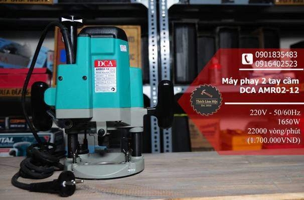 Máy phay gỗ 2 tay cầm giá cực tốt DCA AMR02-12