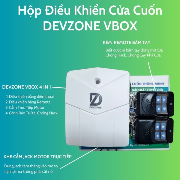 Giải Pháp Điều Khiển Cửa Cuốn Bằng Smartphone DEVZONE Có Gì Khác Biệt?