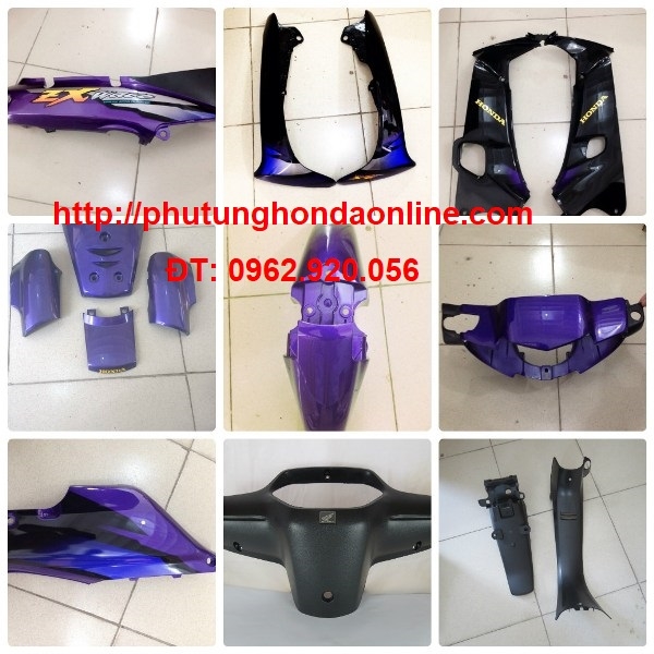 Nhân Đỗ ÁO ZX TÍM/ 16 MÓN (FULL BÓNG + NHÁM) | PHỤ TÙNG HONDA ONLINE