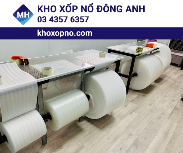 Cách đóng gói hàng hóa bằng cuộn xốp hơi và xốp foam