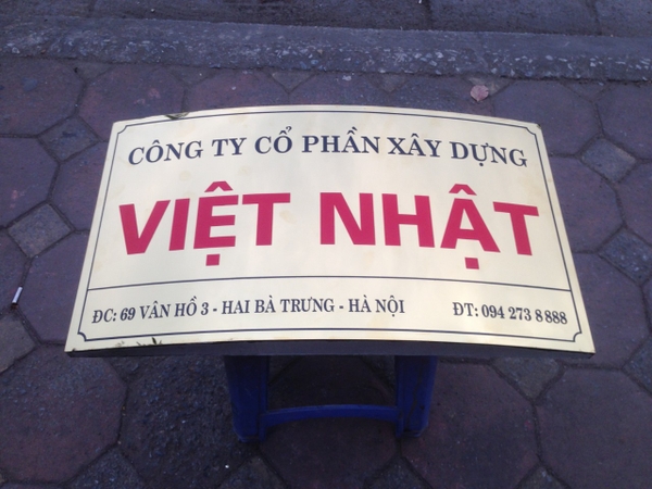 Mẫu biển công ty đúng tiêu chuẩn của cơ quan thuế