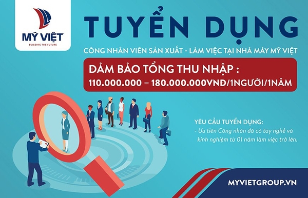 THÔNG BÁO TUYỂN DỤNG CÔNG NHÂN SẢN XUẤT