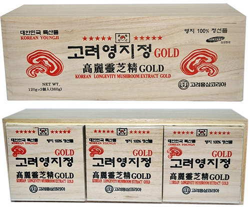 Cao linh chi Hàn Quốc hộp gỗ 360g (120g x 3 lọ)