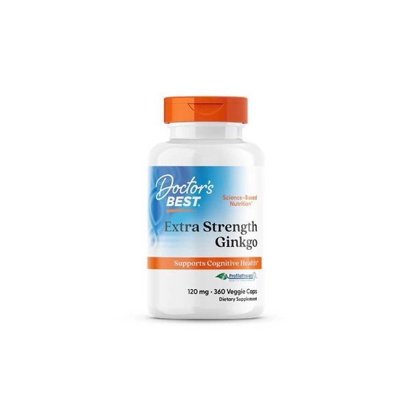 Doctor's Best Extra Strength Ginkgo 120mg - Viên Uống Bổ Não Và Ngăn Ngừa Đột Quỵ (360 Viên)
