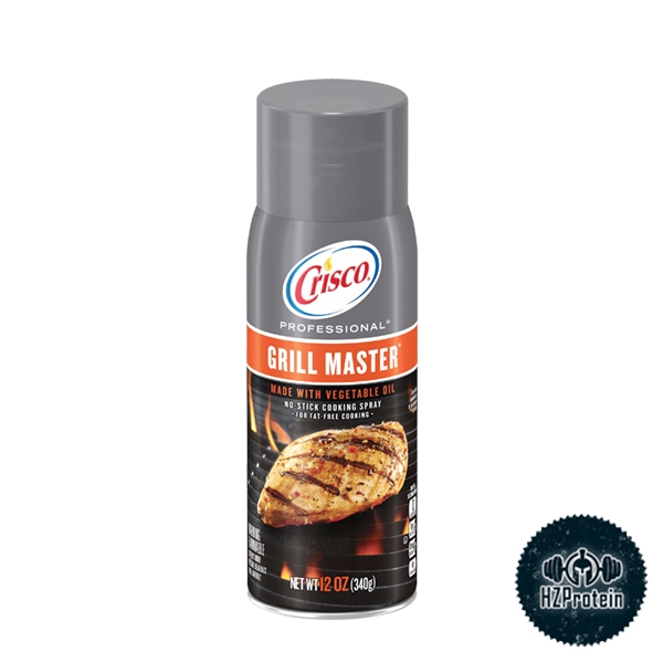 CRISCO GRILL MASTER COOKING SPRAY OIL - DẦU XỊT ĂN KIÊNG 0 CALORIE TIỆN LỢI (12 OZ)