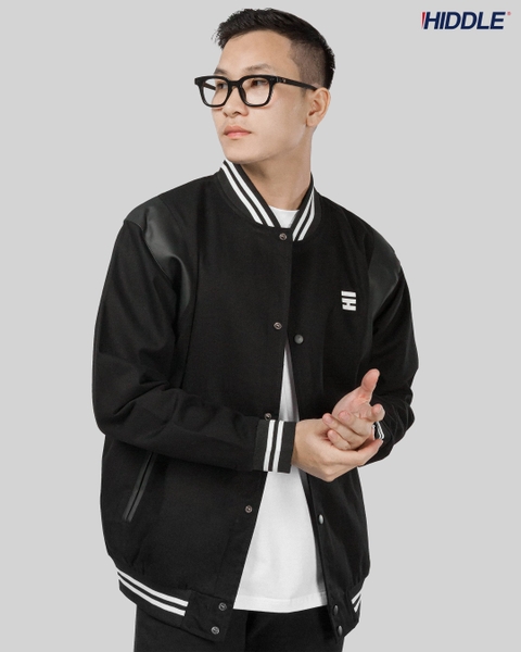 Áo khoác nam bombe tay phối