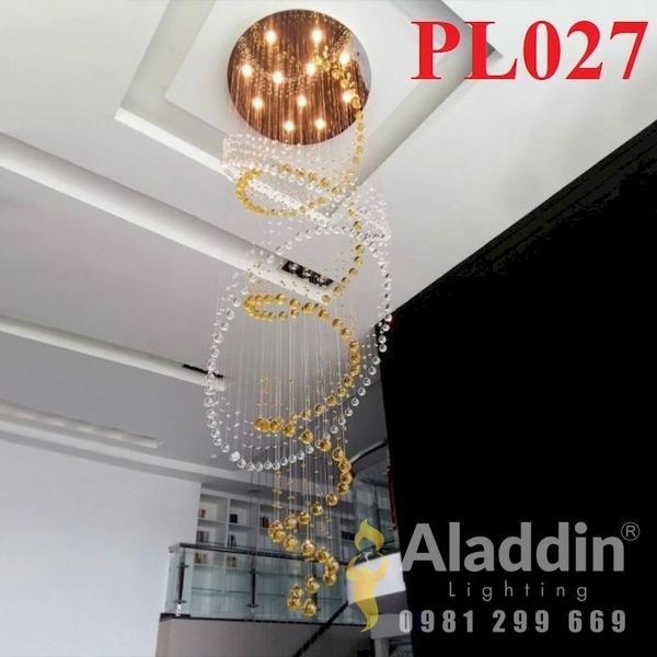 Đèn LED mâm pha lê cao cấp PL027