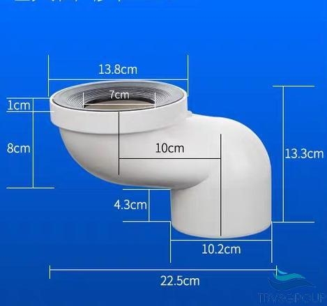 Bộ chuyển tâm bồn cầu 10cm MN-CT10