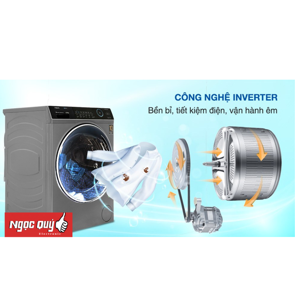 Máy giặt Aqua Inverter 12 kg AQD-A1200H PS  Mới 100% Chính Hãng