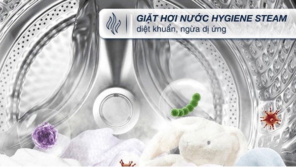 Máy giặt sấy Samsung WD14BB944DGMSV Bespoke AI Inverter giặt 14 kg - sấy 8 kg 2023