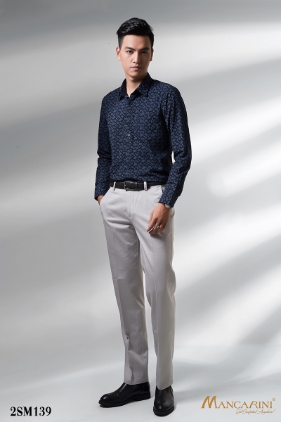 2SM139 - SƠ MI NAM DÀI TAY