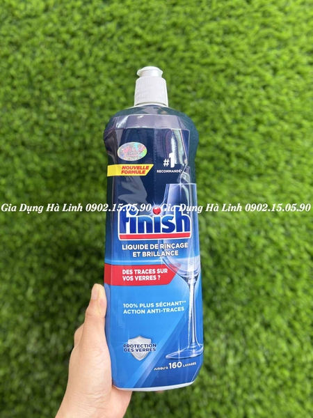 Nước làm bóng Finish 800ml, Nhập khẩu Châu Âu, Phù hợp với tất cả các loại máy rửa bát