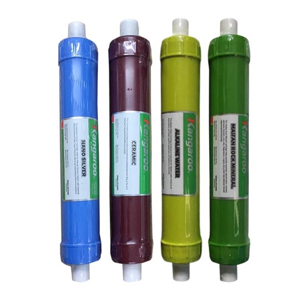 Bộ lõi lọc nước Kangaroo 5678 - 4 Lõi lọc chức năng Nano silver, Ceramic, Ankaline, Maifan