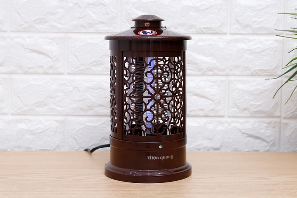 Đèn bắt muỗi Điện Quang ĐQ EML03 BR - Công suất 1W, Có móc treo, Bắt muỗi bằng lưới điện và tia ánh sáng tím