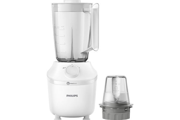 Máy xay sinh tố Philips HR2041/10 - Công suất 450W, Dung tích 1,9 lít, Lưỡi dao xay 4 cánh cho hiệu quả xay nhuyễn mịn, nhanh đến gấp 3 lần, Bảo hành 24 tháng