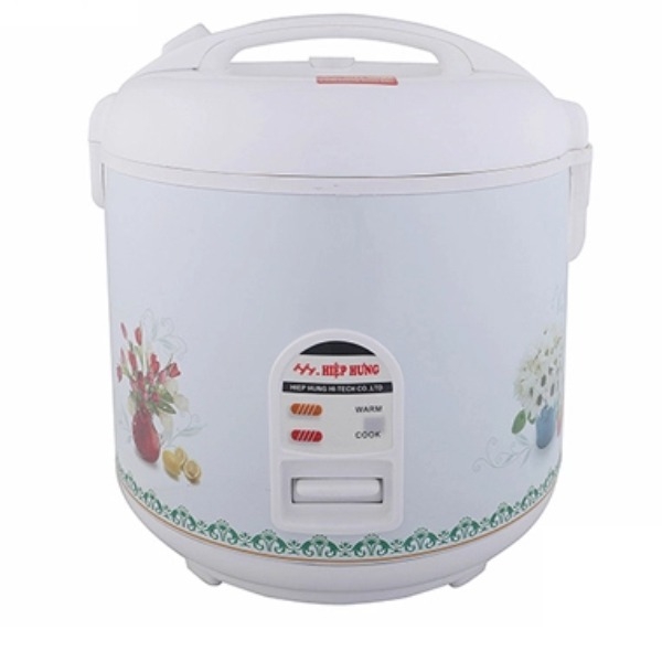 Nồi cơm điện Hiệp Hưng HH105, Công suất 500W, Dung tích 1.2 Lít, Lòng nồi hợp kim nhôm phủ chống dính, Bảo hành 12 tháng