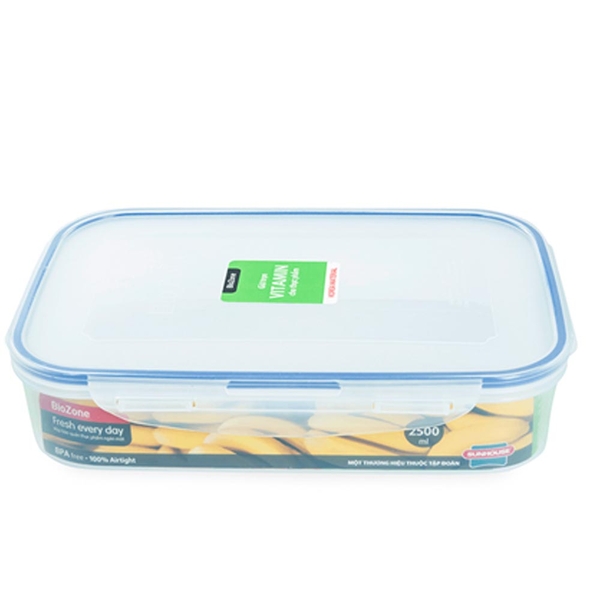 Hộp Bảo Quản Thực Phẩm ngăn mát Biozone 2500ml, KB-CO2500P