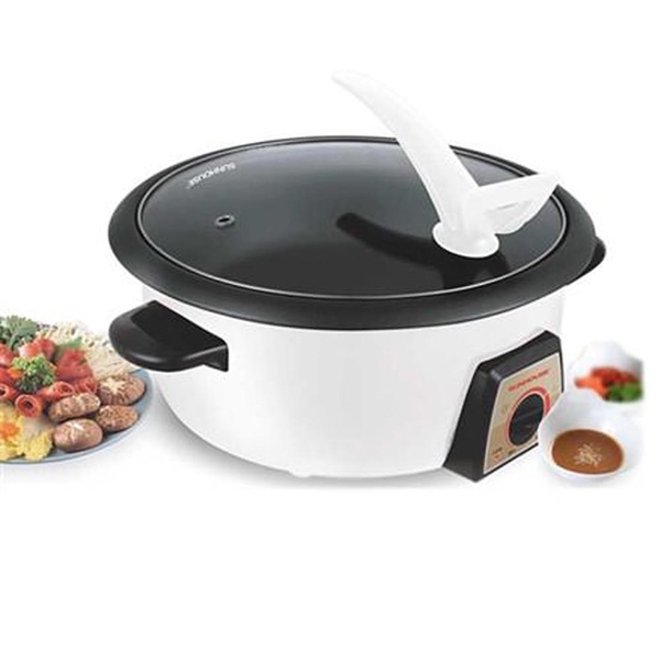 Lẩu điện Sunhouse SHD4521 - Công suất 1300W, Dung tích 3L, Đa chức năng nấu nướng tiện lợi, bảo hành 12 tháng