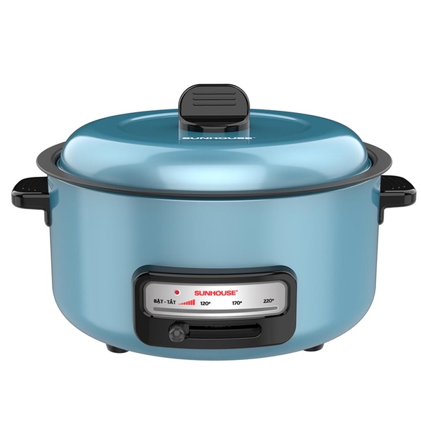 Lẩu điện Sunhouse SHD4527, Công suất 1300W, Dung tích 3.5L, Đa chức năng nấu nướng tiện lợi, bảo hành 12 tháng