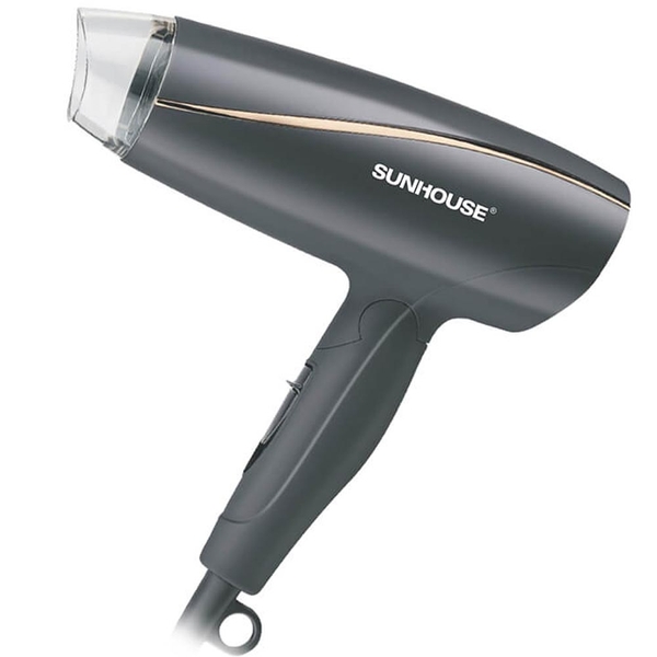 Máy sấy tóc Sunhouse SHD2306, Công suất 1200W, 3 tốc độ, 3 mức nhiệt độ, 2 chiều nóng lạnh, Có thể gấp gọn, Bảo hành 12 tháng