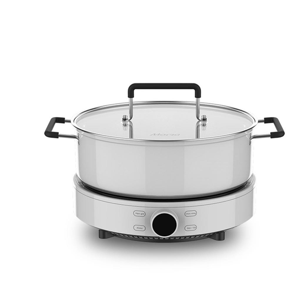 Bếp từ đơn Sunhouse Mama SHD6882, Công suất 2000W, Mặt kính cường lực, Thiết kế sang trọng, Tặng kèm nồi lẩu, Bảo hành 24 tháng